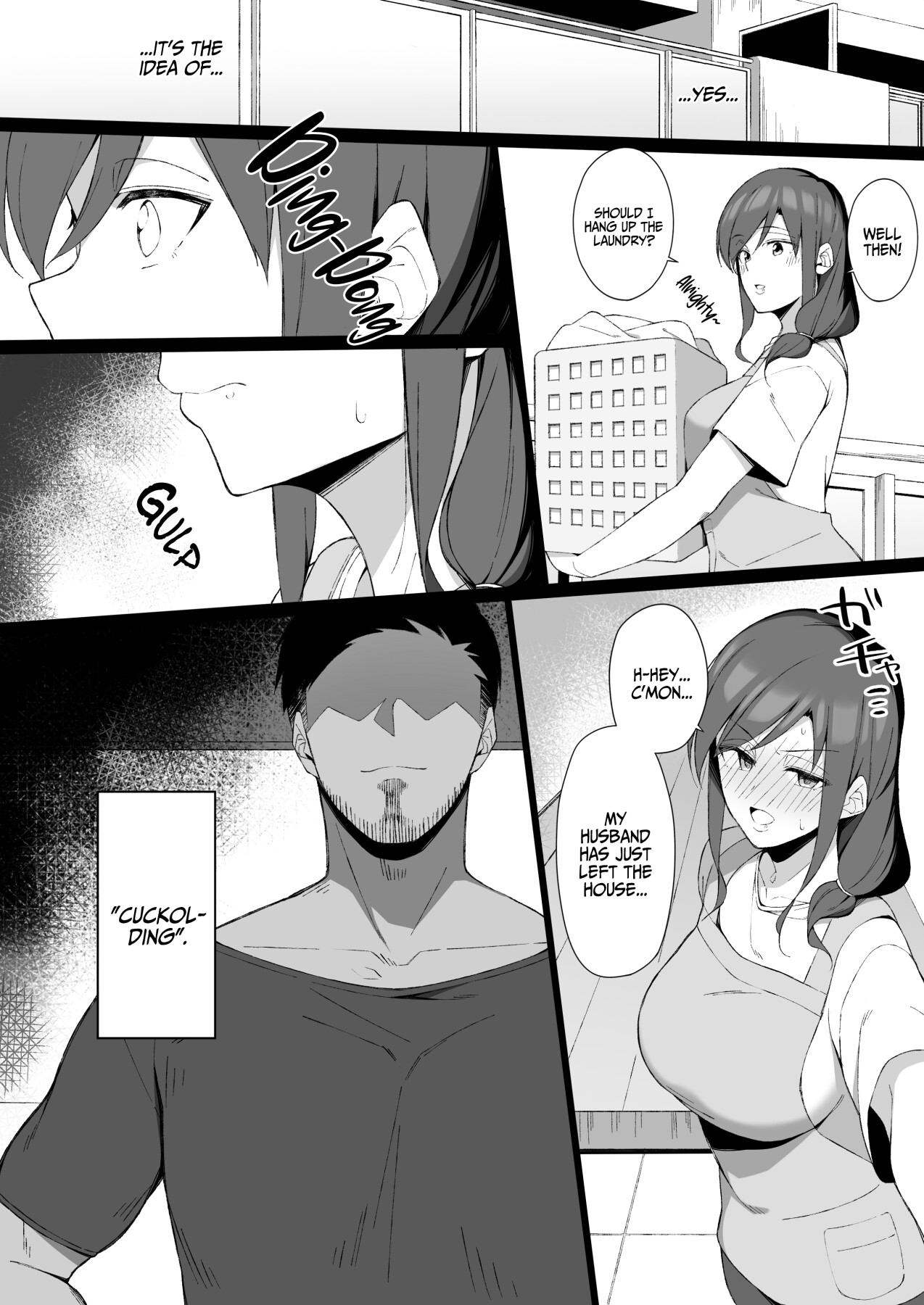 Hentai Manga Comic-Degeneracy of a Neat Housewife for a Man-Read-4